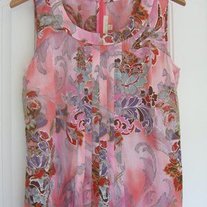 St.John Couture top pink orange